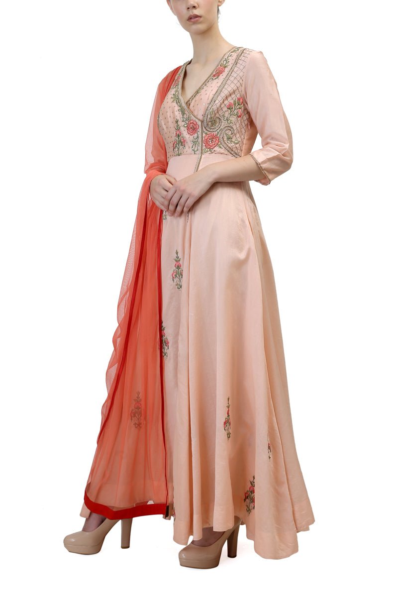 Embroidered Angarakha Kurta - samantchauhan