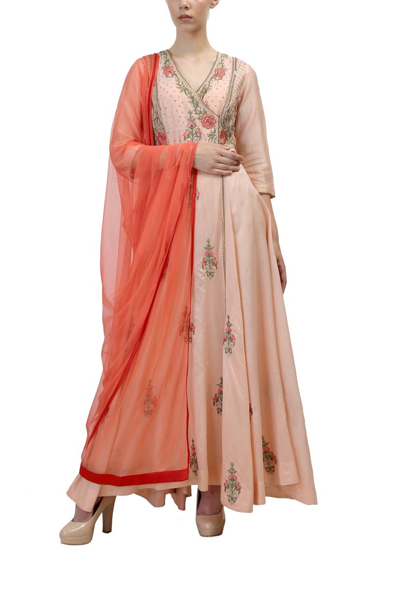 Embroidered Angarakha Kurta - samantchauhan