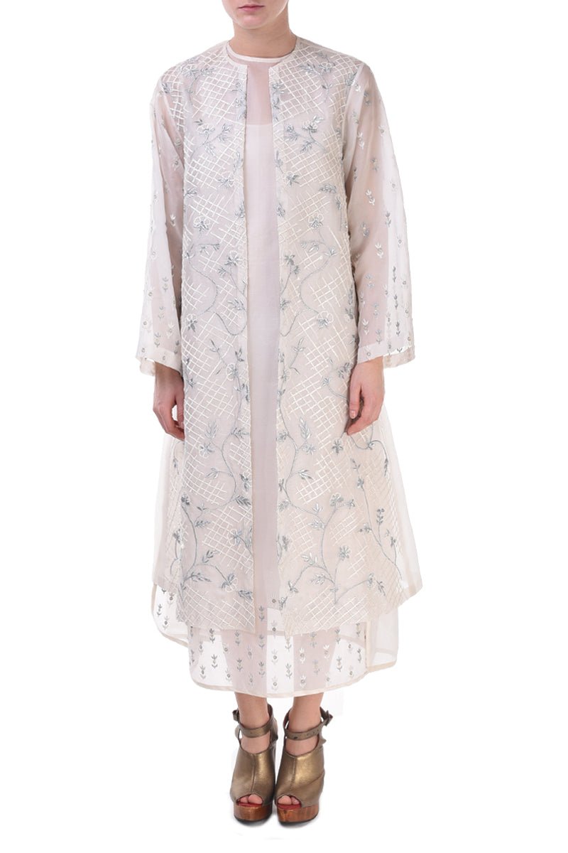 Embroidered Dress & Jacket - samantchauhan