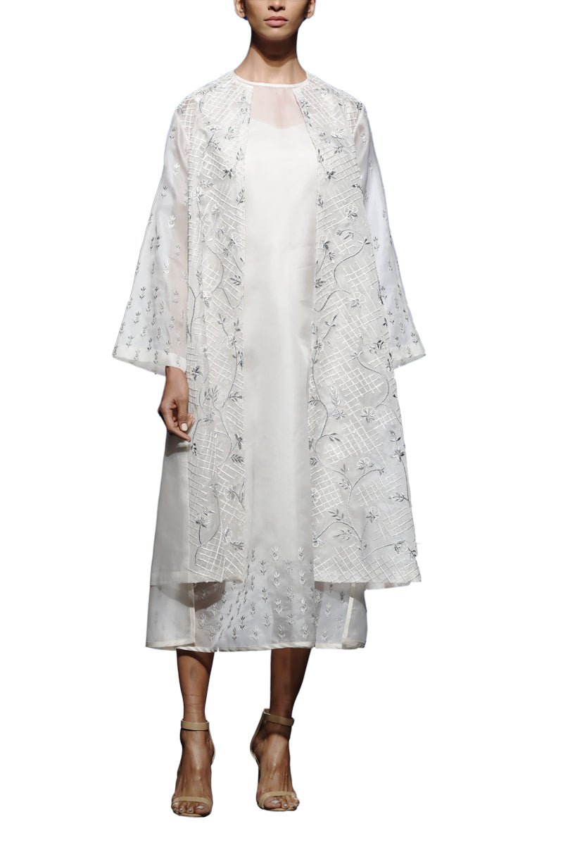 Embroidered Dress & Jacket - samantchauhan