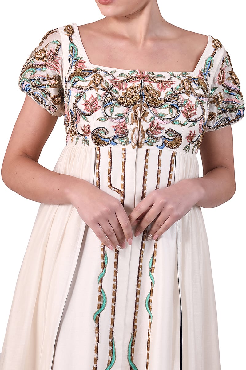 Embroidered Floor - length Gown - samantchauhan