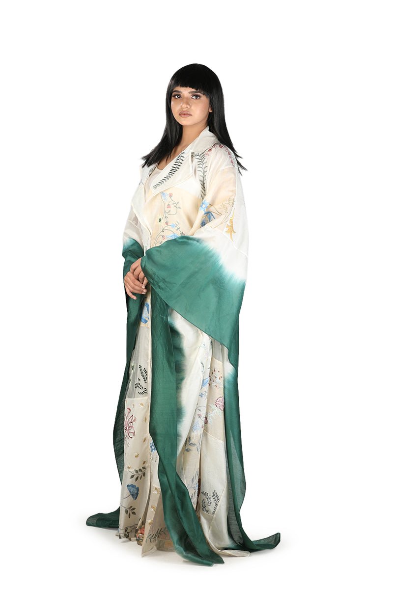 Embroidered Kaftan dress in organza - samantchauhan Dresses