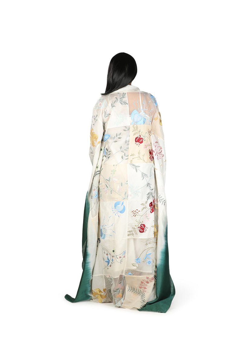 Embroidered Kaftan dress in organza - samantchauhan Dresses