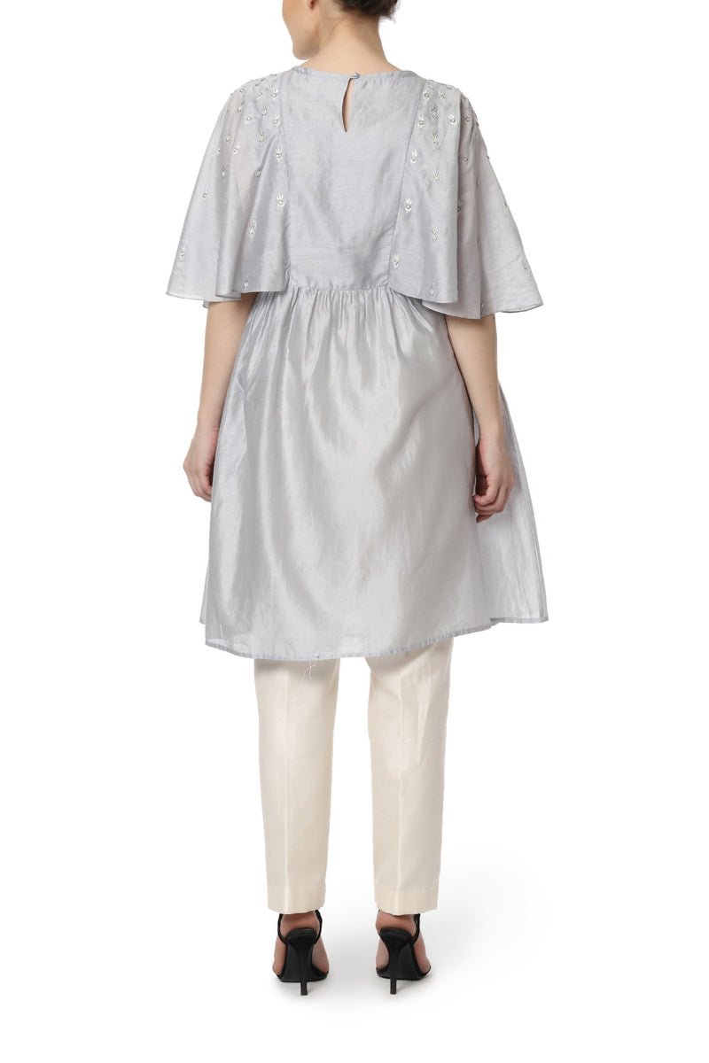 Embroidered Kurta with Kaftan Sleeves - samantchauhan