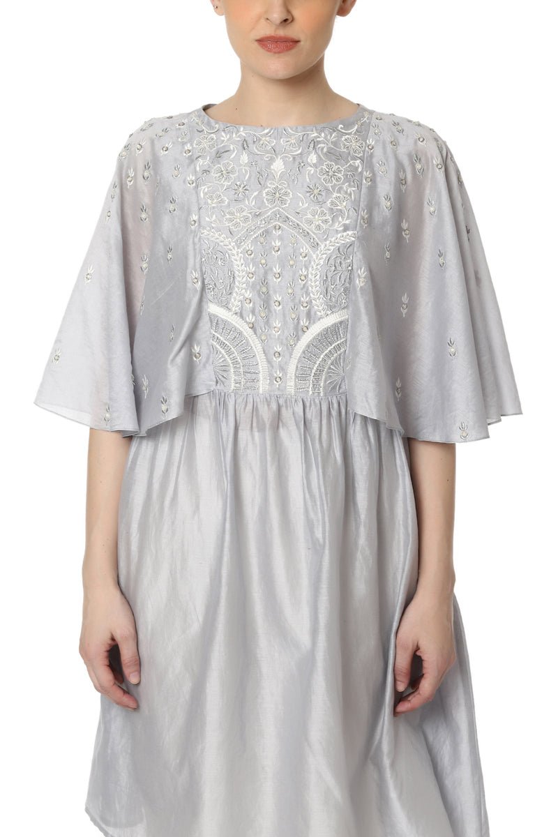 Embroidered Kurta with Kaftan Sleeves - samantchauhan