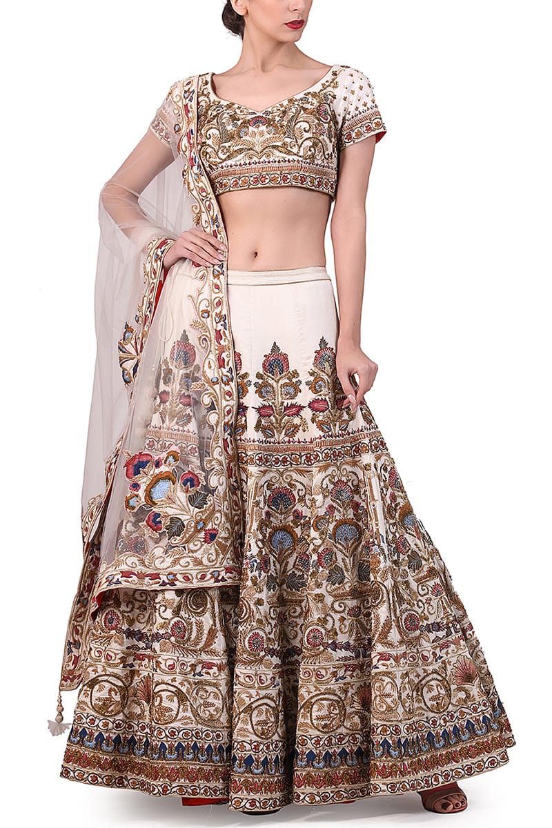 Embroidered Lehenga & Blouse set - samantchauhan