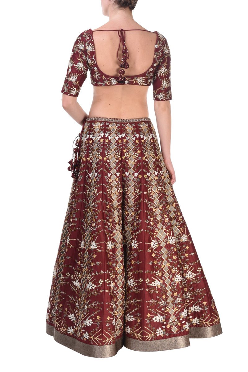Embroidered Lehenga set - samantchauhan