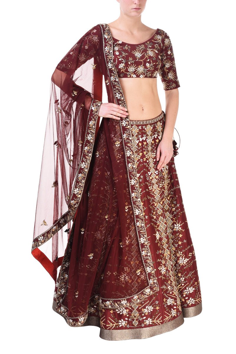 Embroidered Lehenga set - samantchauhan