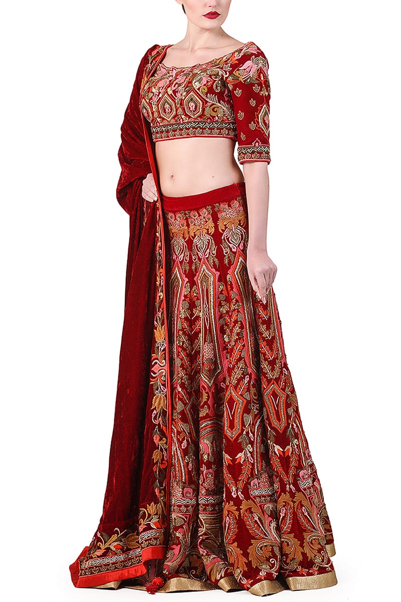 Embroidered Lehenga set - samantchauhan
