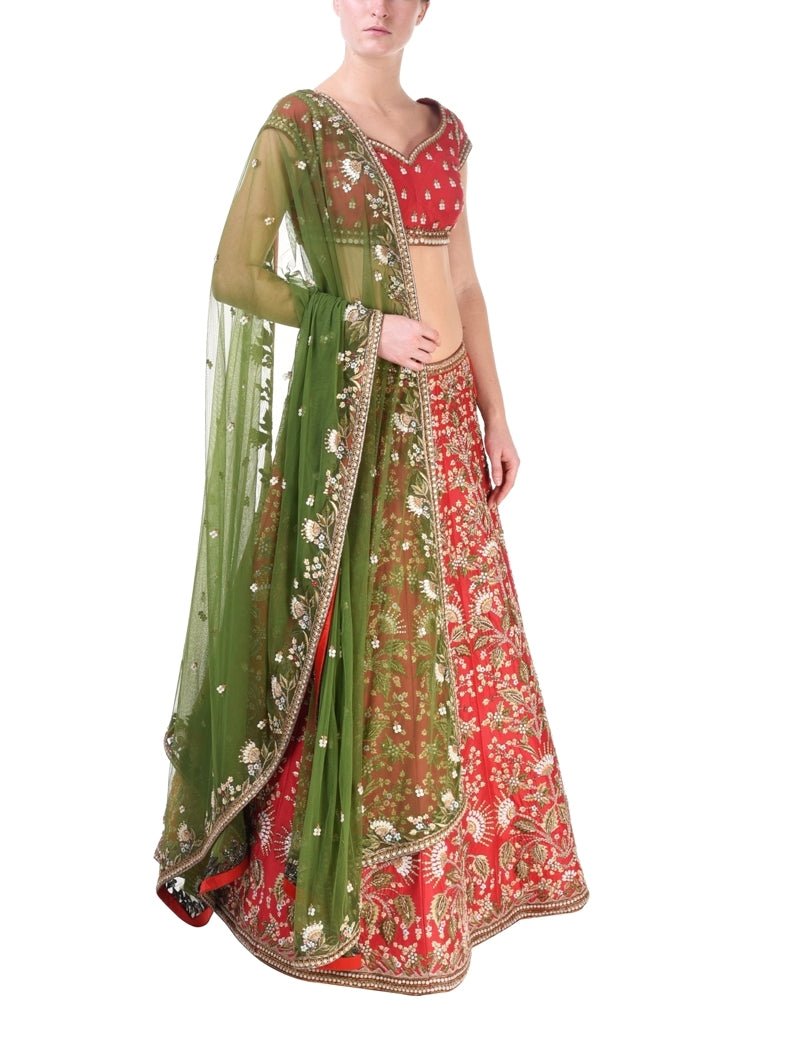 Embroidered Lehenga set - samantchauhan