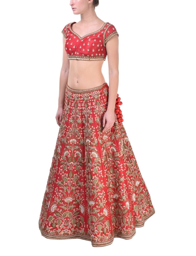 Embroidered Lehenga set - samantchauhan