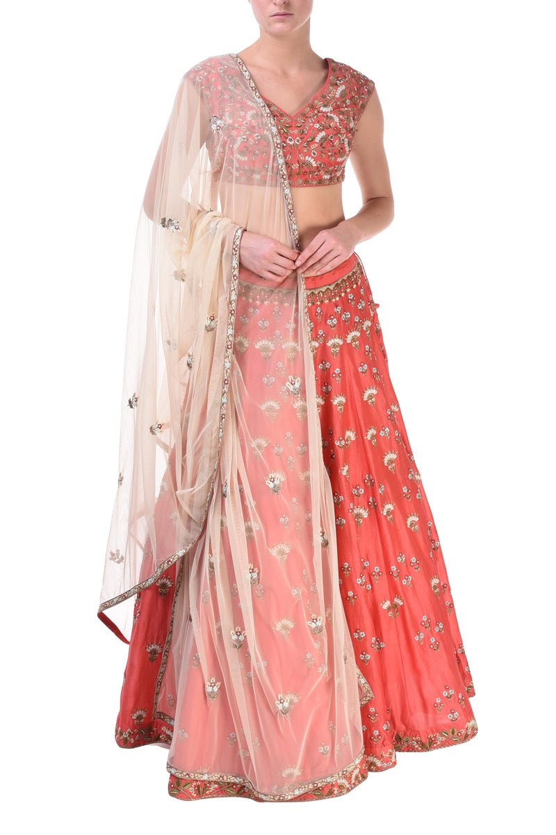 Embroidered Lehenga set - samantchauhan