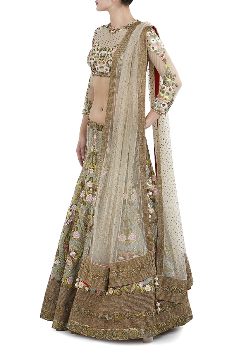 Embroidered Lehenga set - samantchauhan