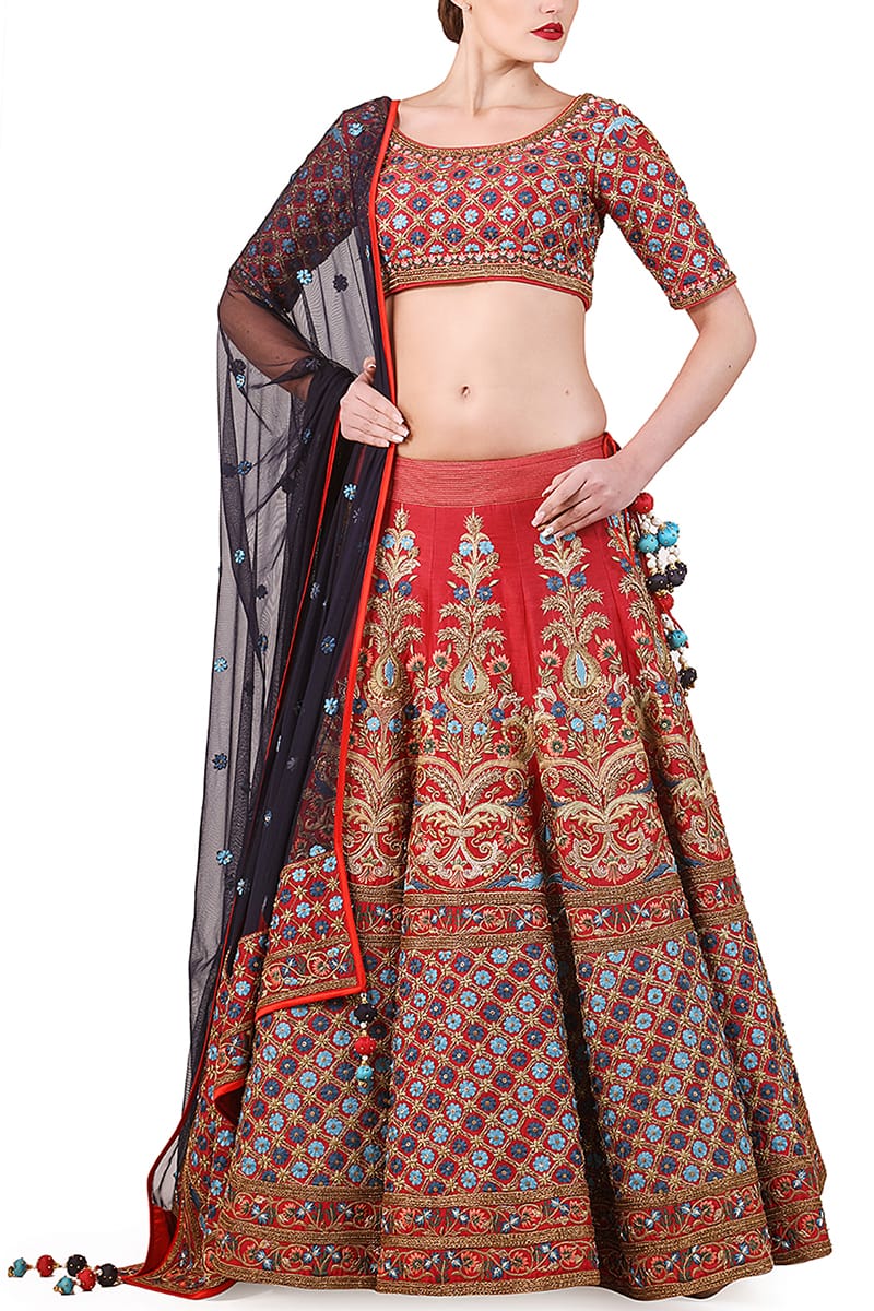 Embroidered Lehenga set - samantchauhan