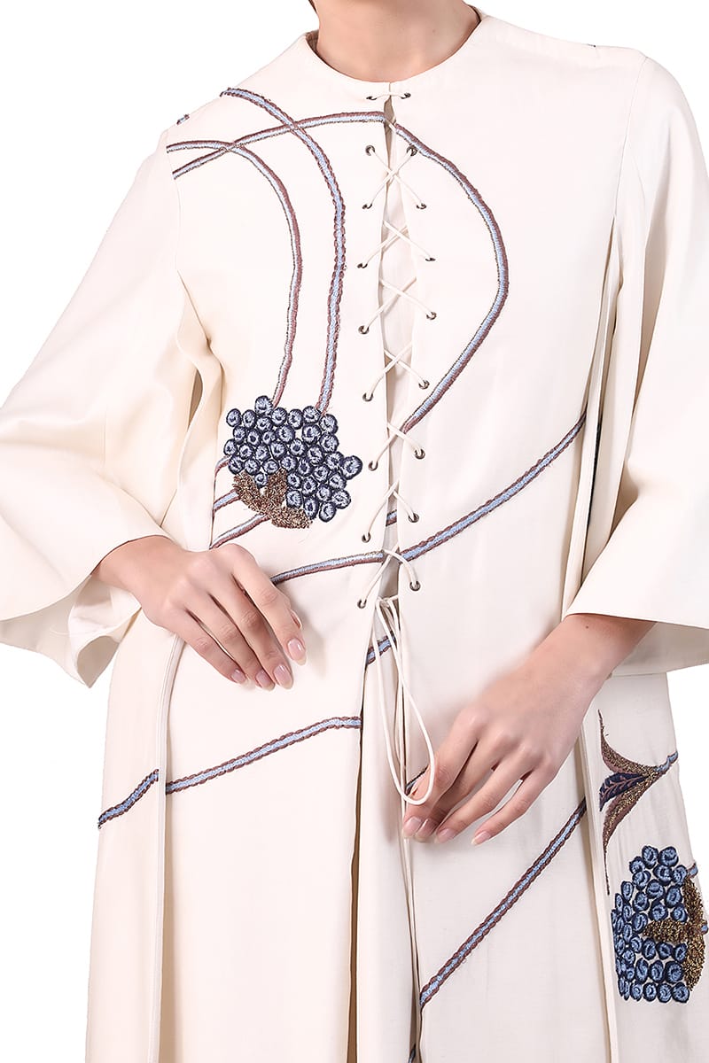 Eyelid Lace Tie - up Dress - samantchauhan