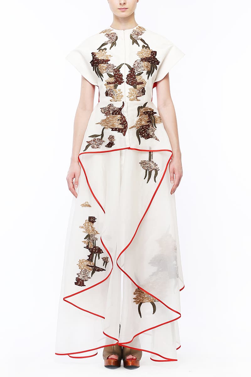 Fit & flare Asymmetric Embroidered Gown - samantchauhan