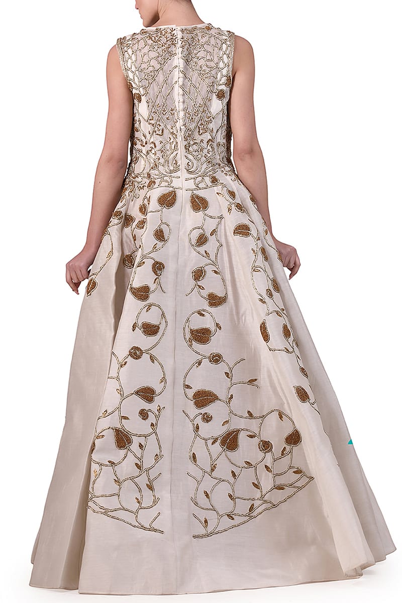 Fit & Flare Embellished Gown - samantchauhan