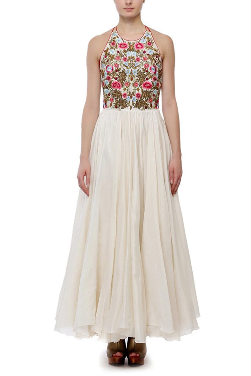 Fit & Flare Embroidered Dress - samantchauhan