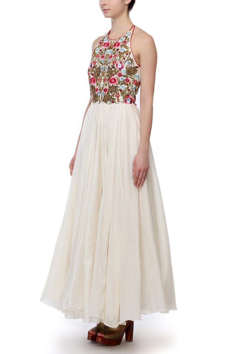 Fit & Flare Embroidered Dress - samantchauhan