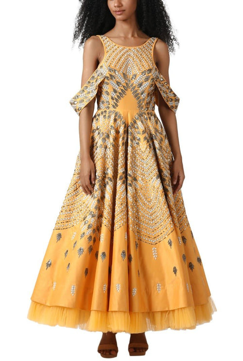Flap sleeve gown - samantchauhan
