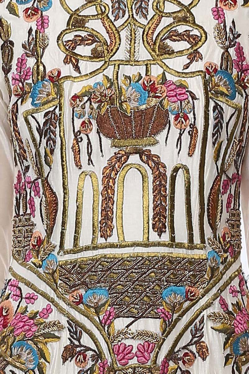 Floral Embroidered anarkali - samantchauhan