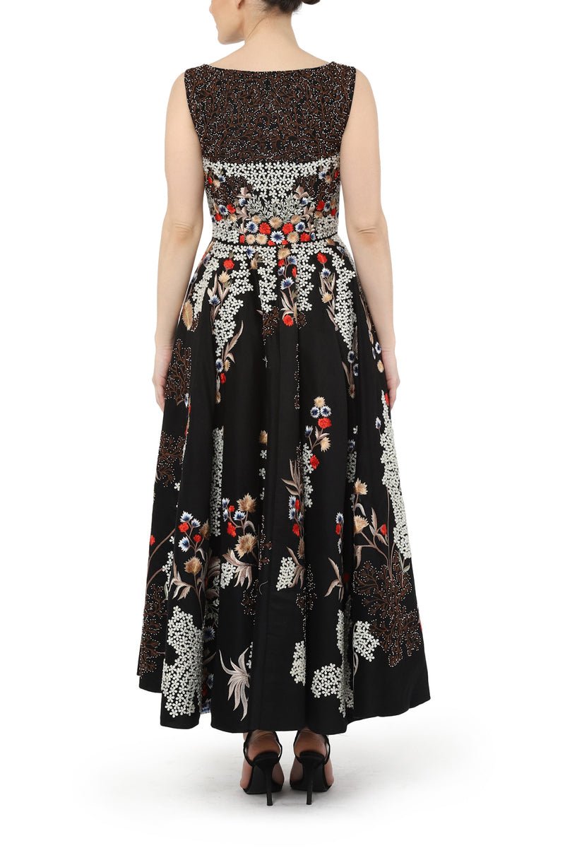 Front key hole neck gown - samantchauhan