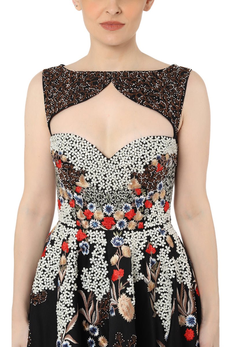 Front key hole neck gown - samantchauhan