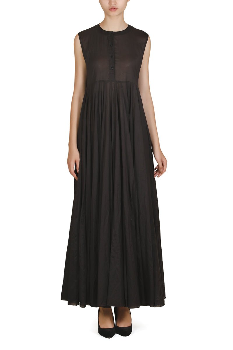 Gathered Long Dress - samantchauhan