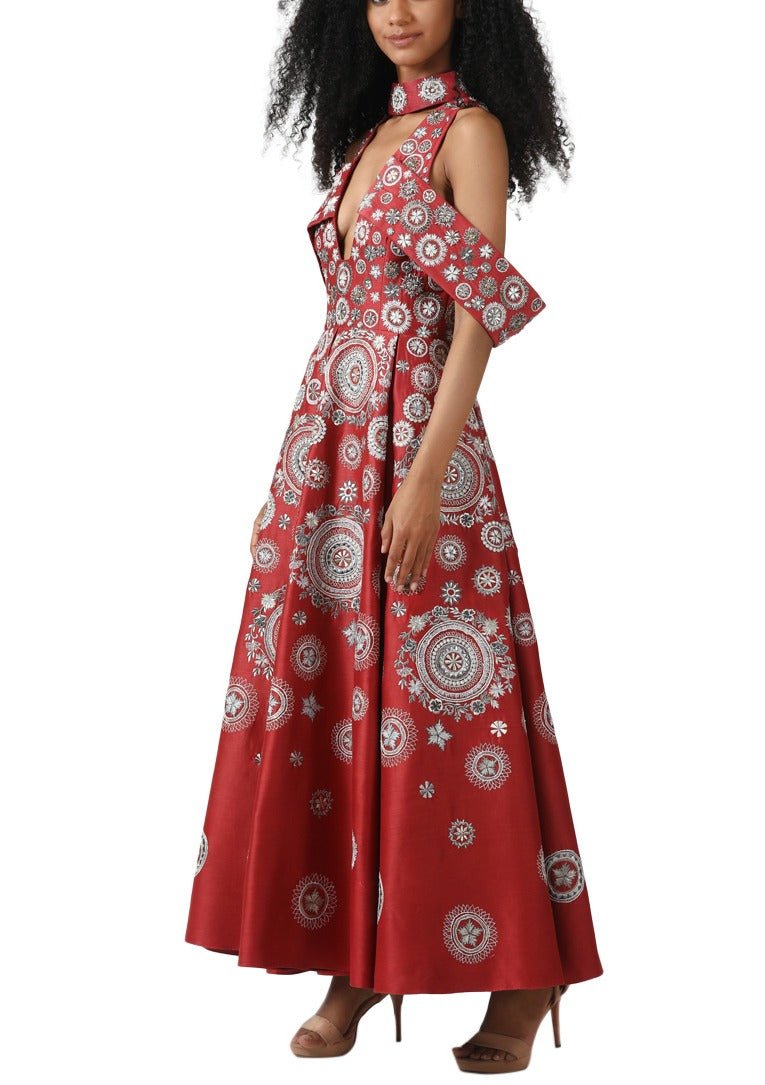 Halter neck gown - samantchauhan