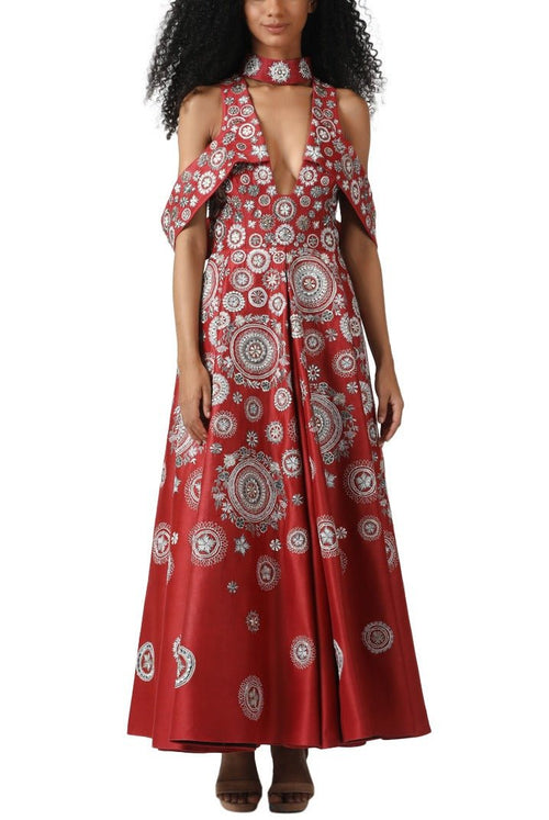 Halter neck gown - samantchauhan