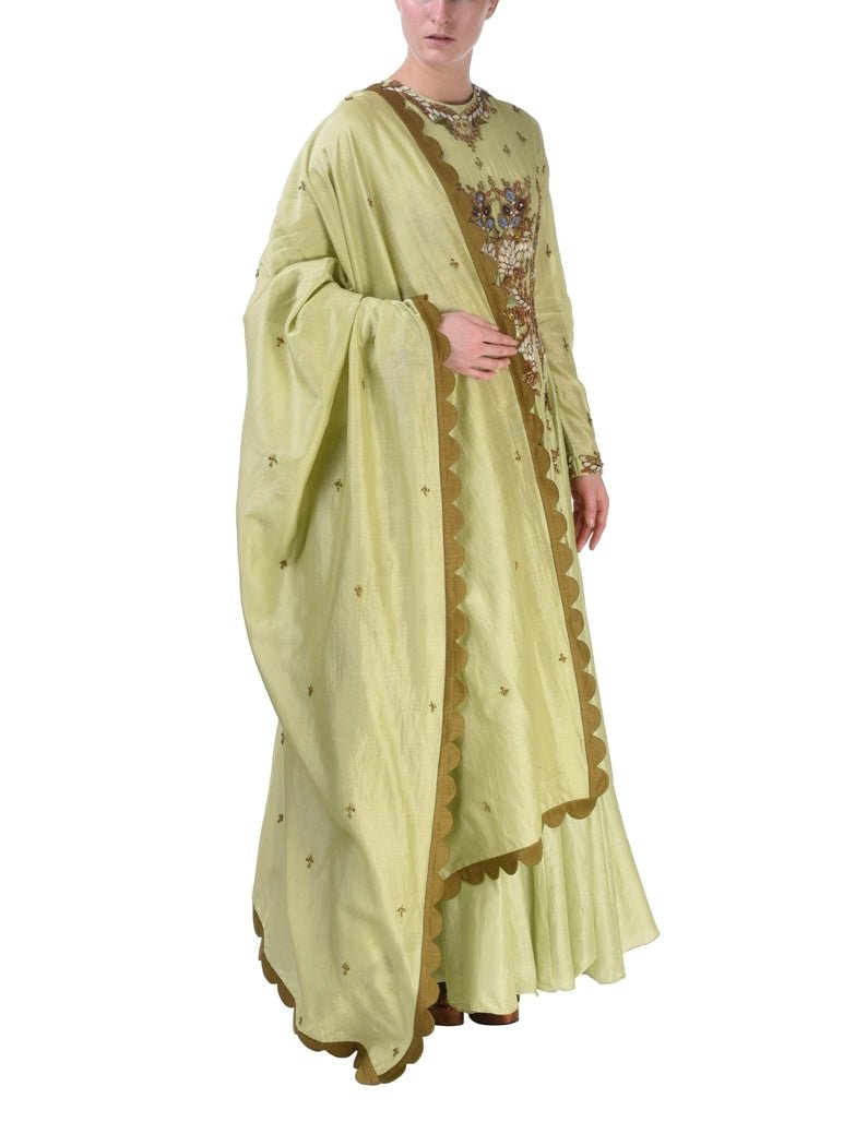 Kalidar drress & Scallop Dupatta - samantchauhan