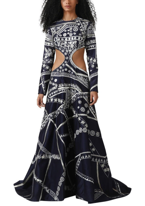 Long sleeve evening gown - samantchauhan