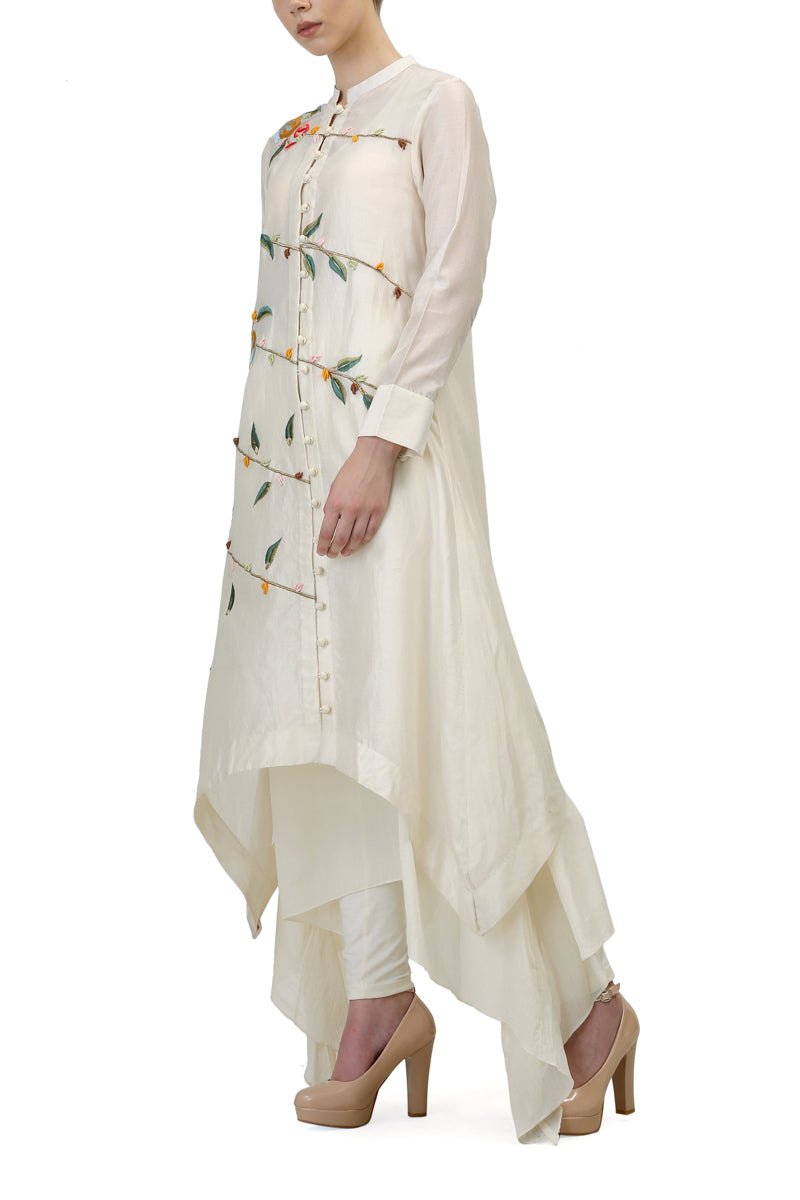 Mandarin Collar Kurta - samantchauhan