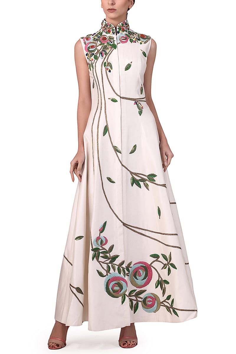 Mandarin Front - Opening Dress - samantchauhan