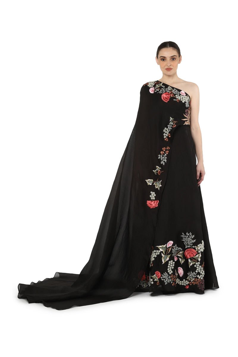 One elongated sleeve gown - samantchauhan