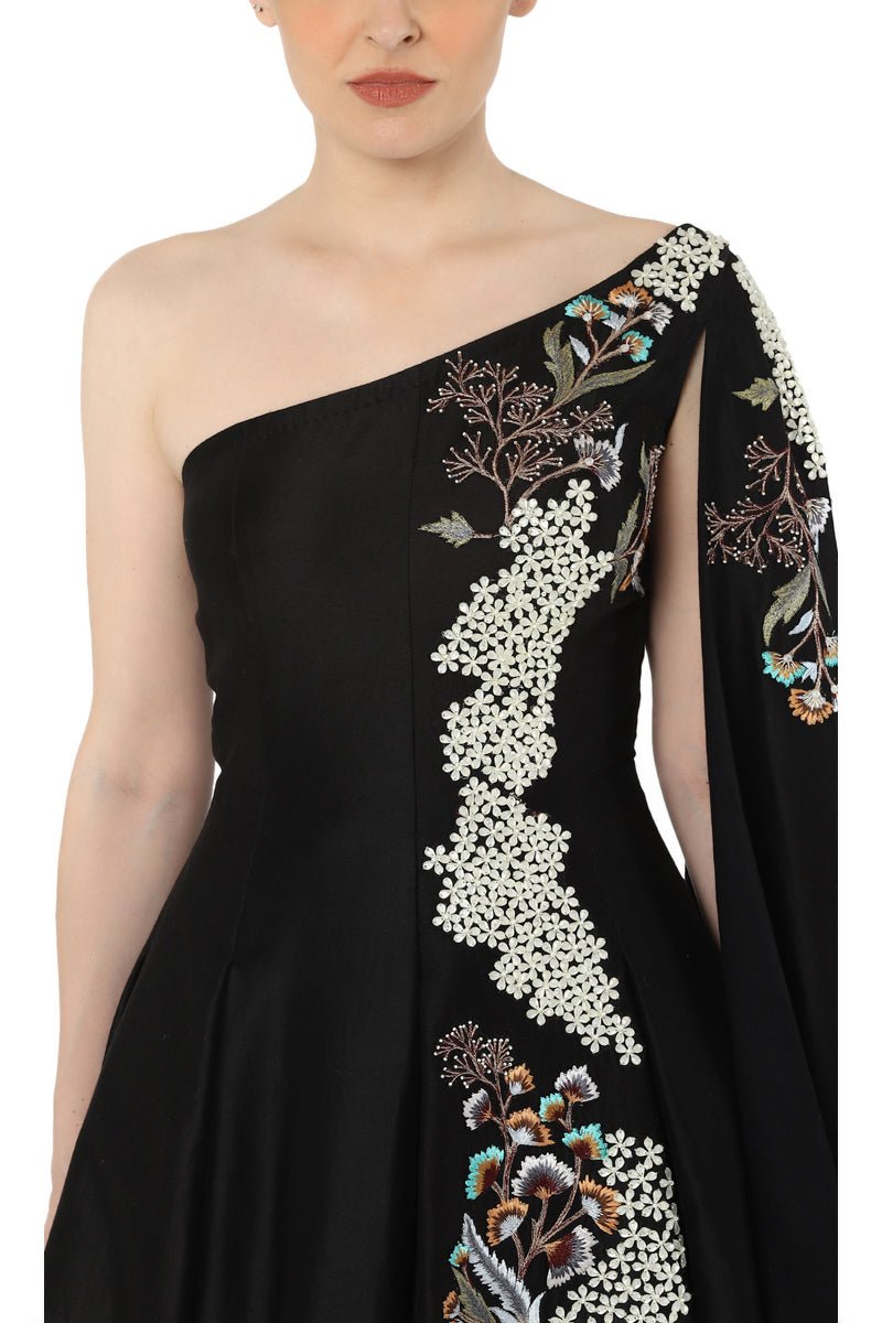 ONE SHOULDER GOWN - samantchauhan