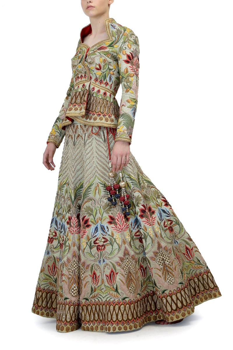 Overlap Blouse & Lehenga set - samantchauhan
