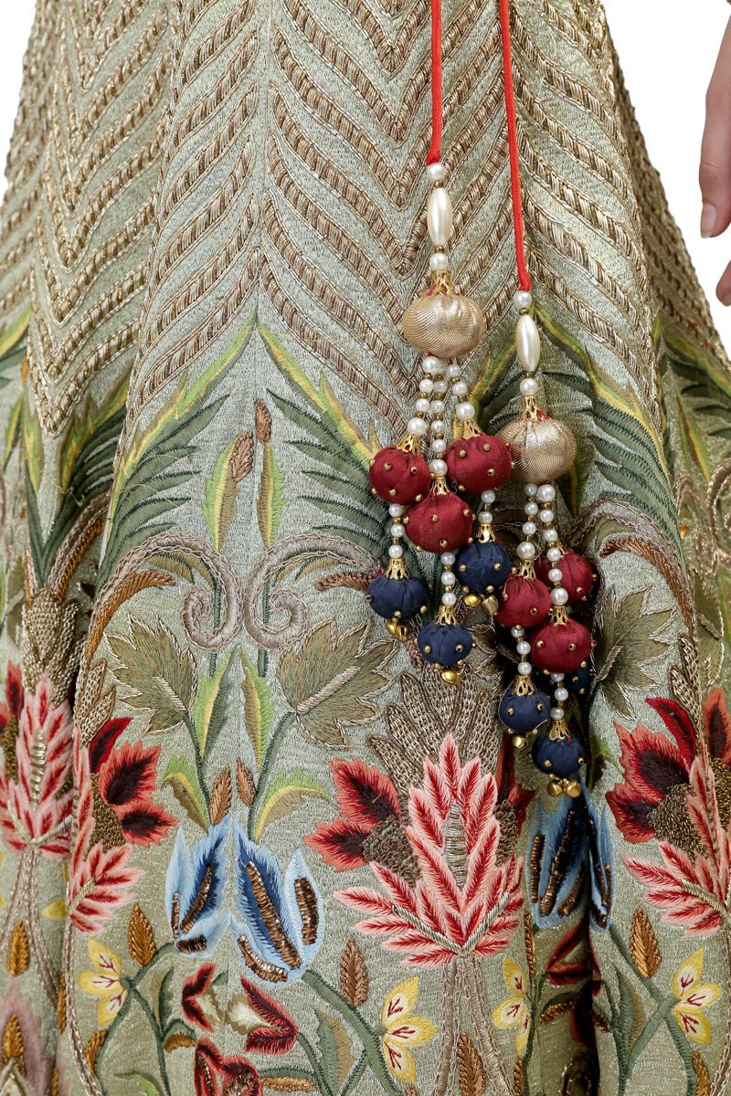 Overlap Blouse & Lehenga set - samantchauhan