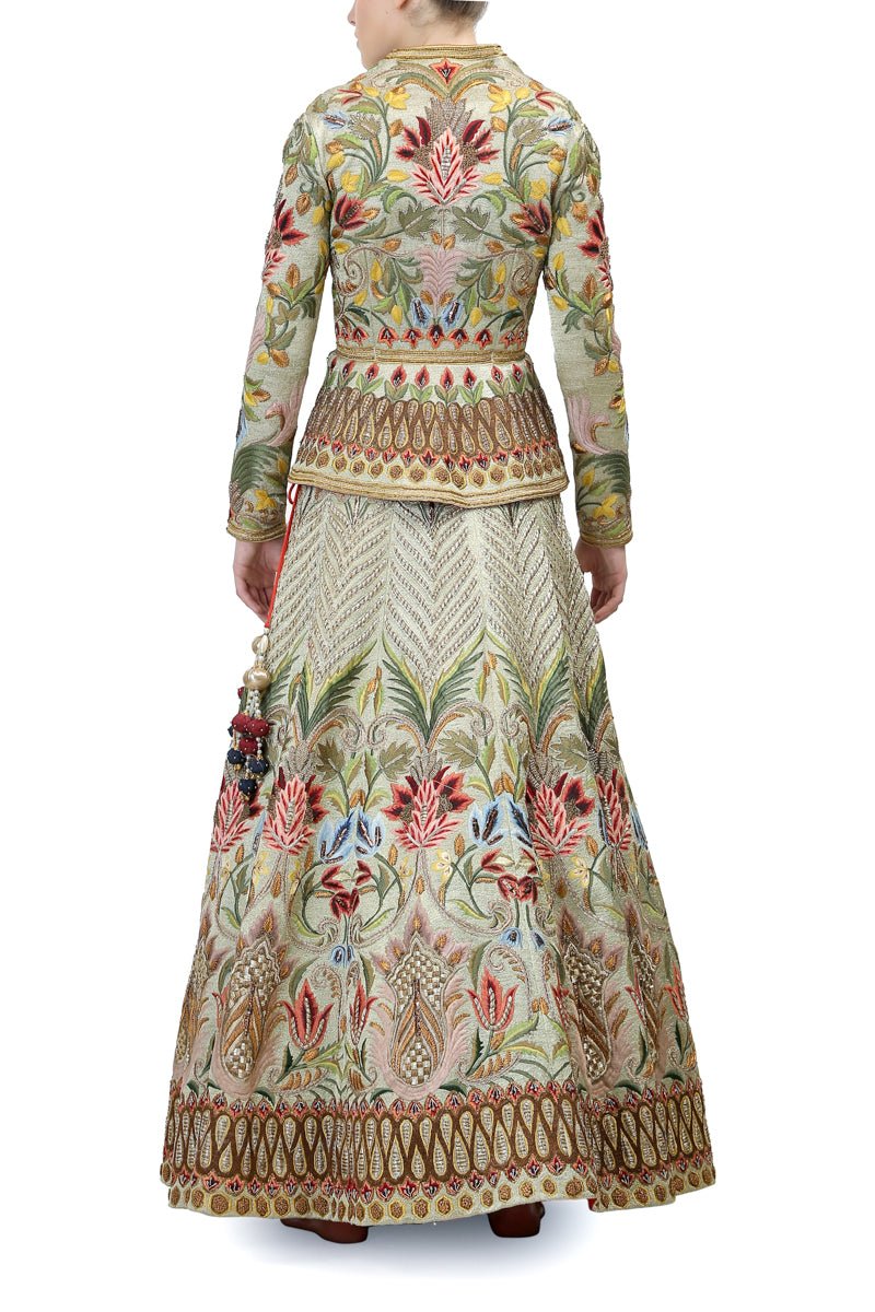 Overlap Blouse & Lehenga set - samantchauhan