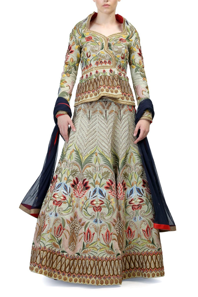 Overlap Blouse & Lehenga set - samantchauhan