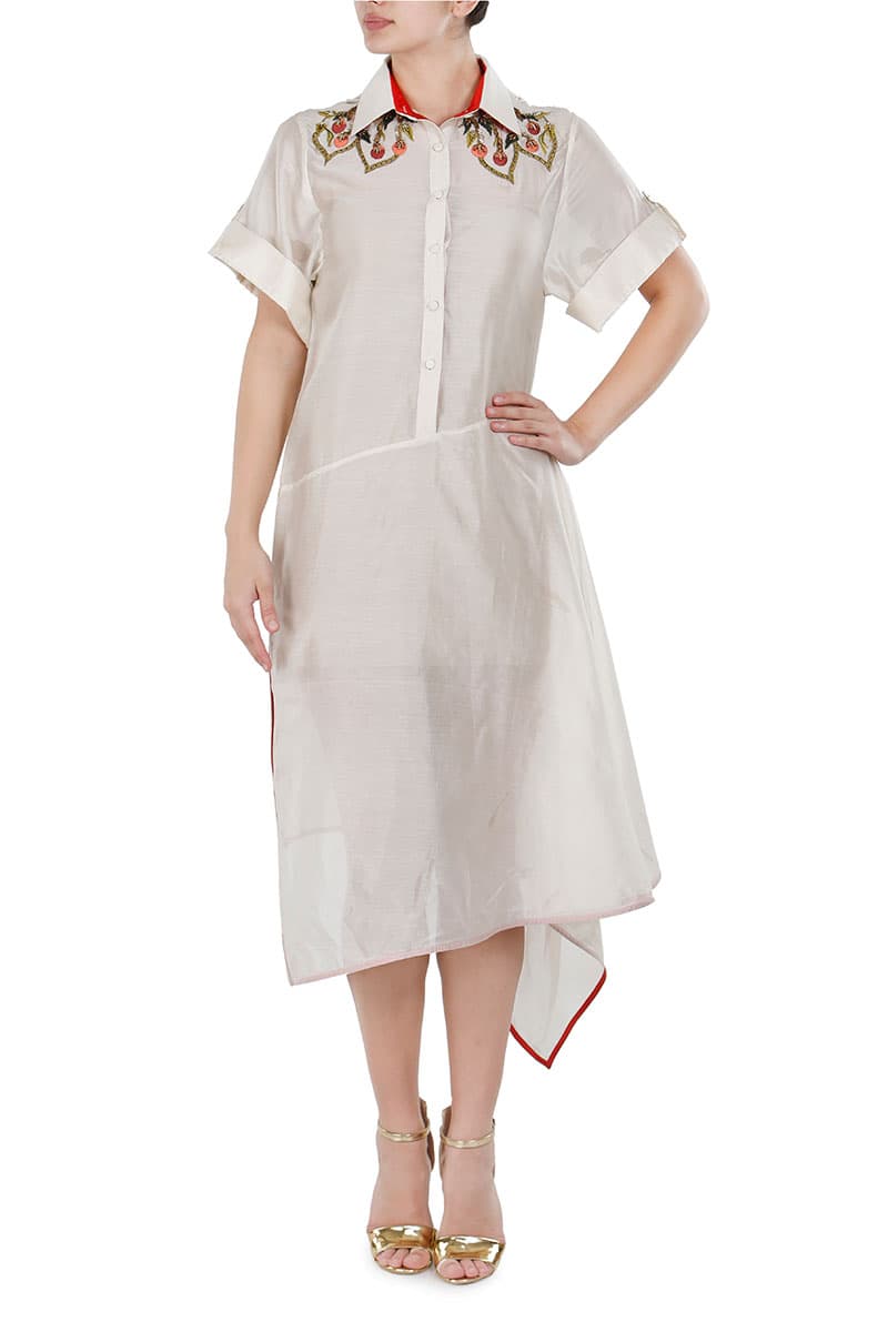Panelled Shirt Dress - samantchauhan