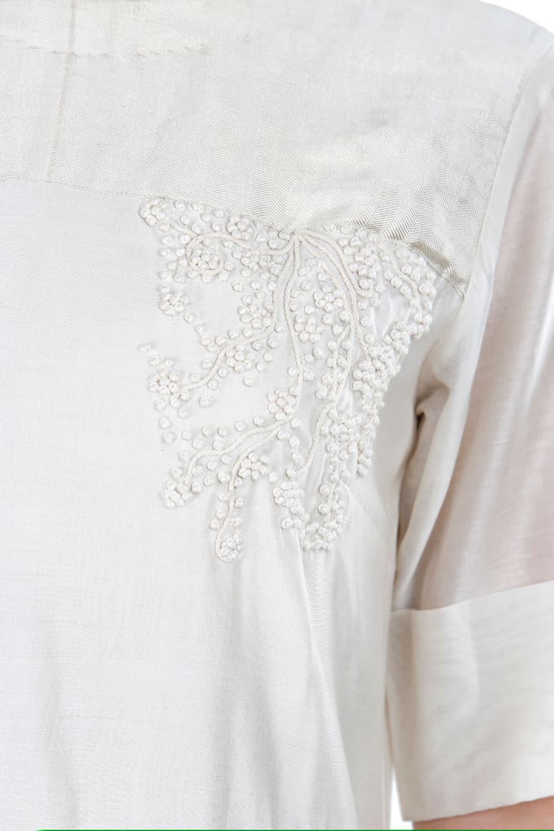 Peplum Embroidered Dress - samantchauhan