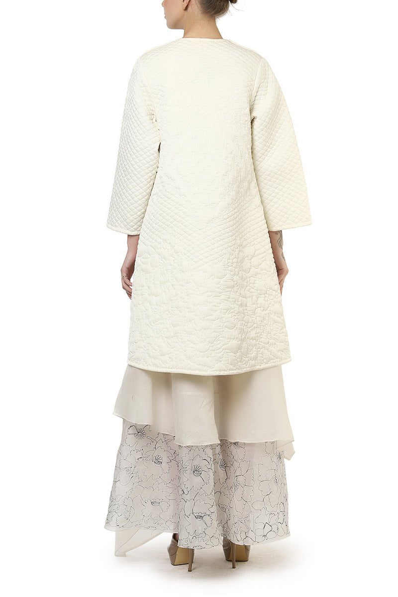 Quilted Tunic & Embroidered Skirt - samantchauhan
