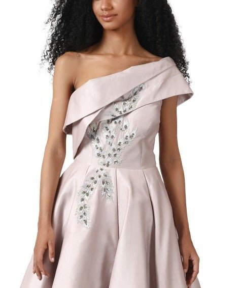 Ruffle one shoulder gown - samantchauhan