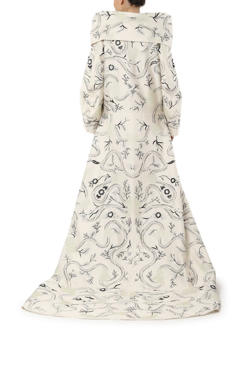 Shoulder peplum gown - samantchauhan