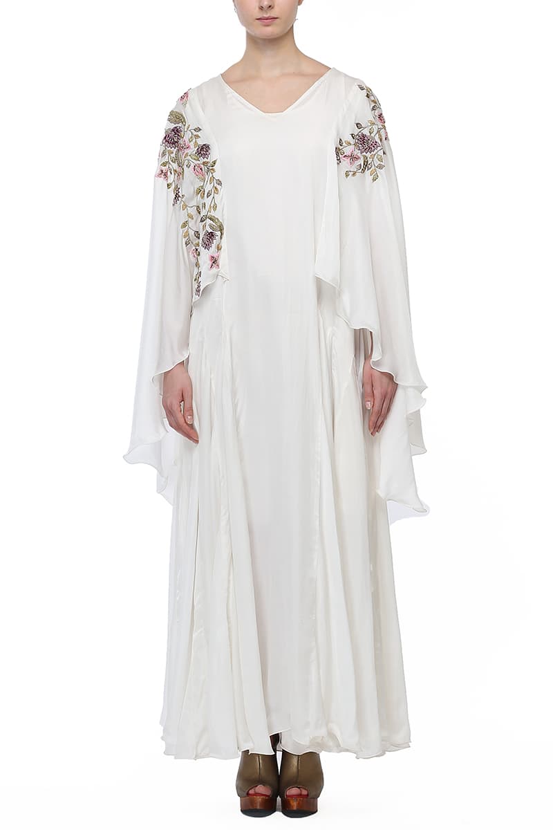 Sleeve Embroidered Kaftan - samantchauhan