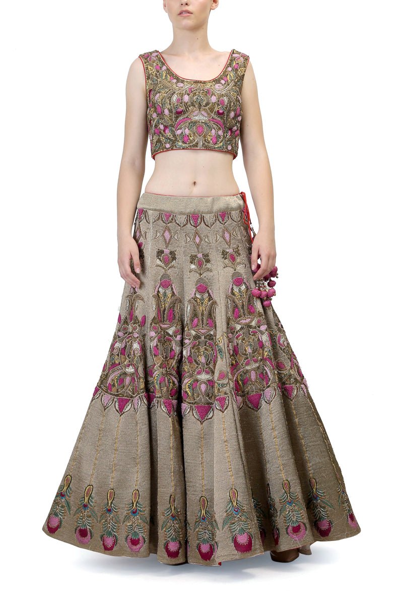 Sleevless Blouse & Lehenga set - samantchauhan