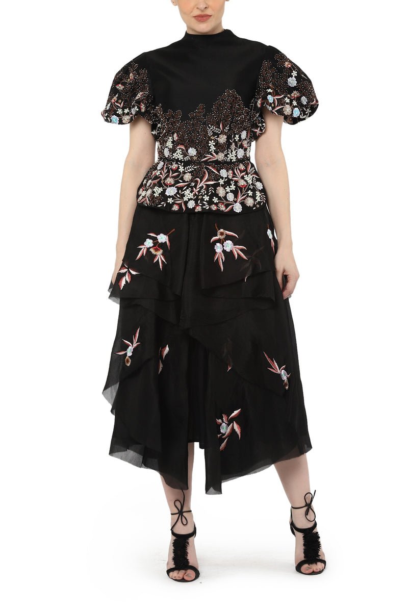 Top with asymmetrical skirt - samantchauhan