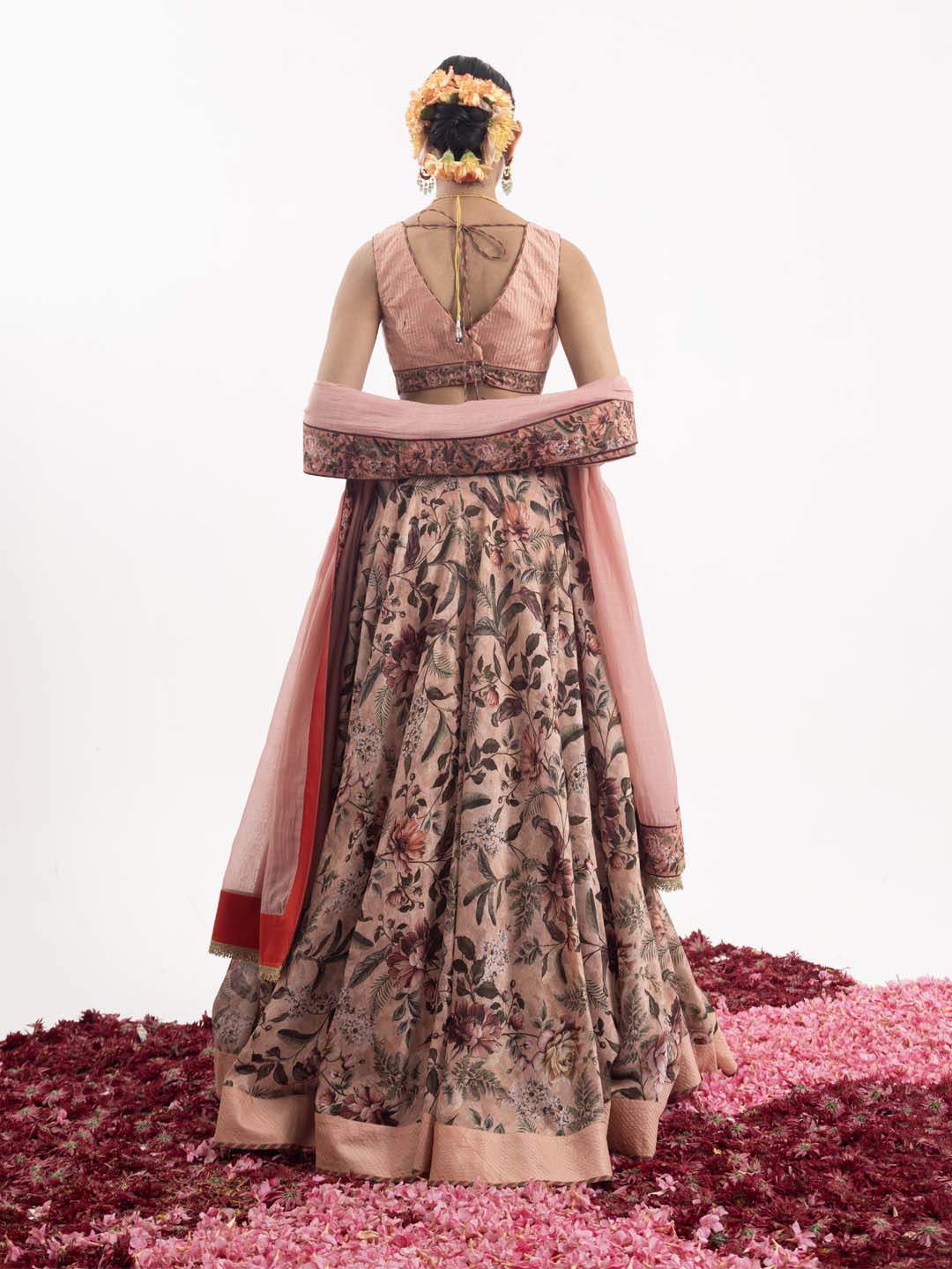 Printed lehenga offering a perfect blend of traditional elegance and contemporary styles.