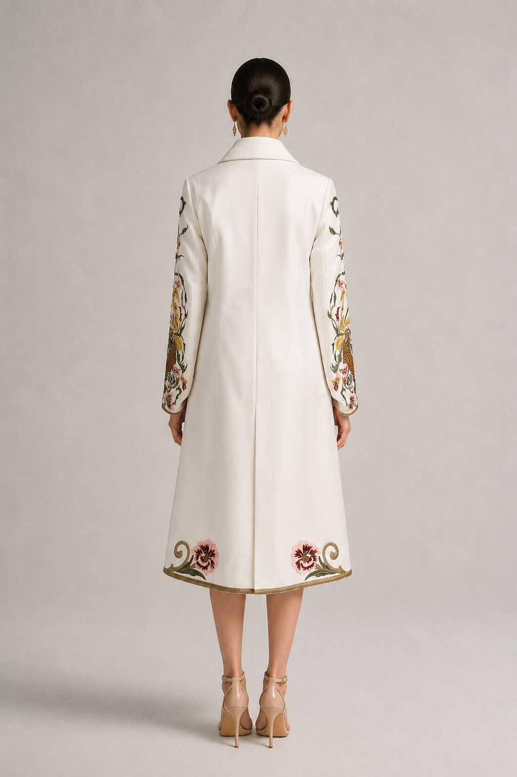 Overlap Collared Jacket Dress